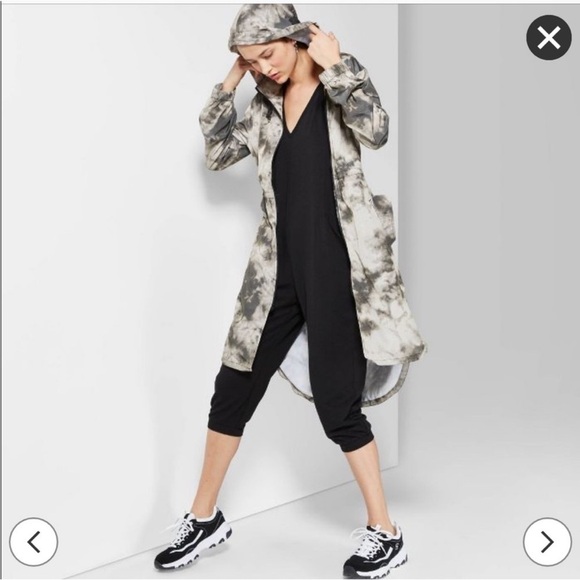 Wild Fable V-Neck Knit Cropped Jumpsuit Black XS - Picture 1 of 11
